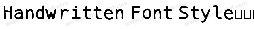 Handwritten Font Style字体转换